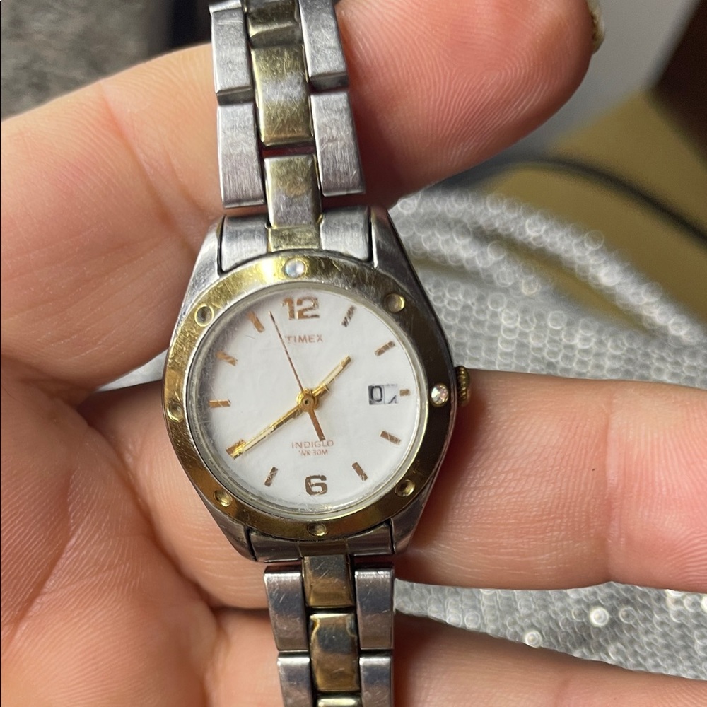 Timex Two-Tone Silver and Gold Watch